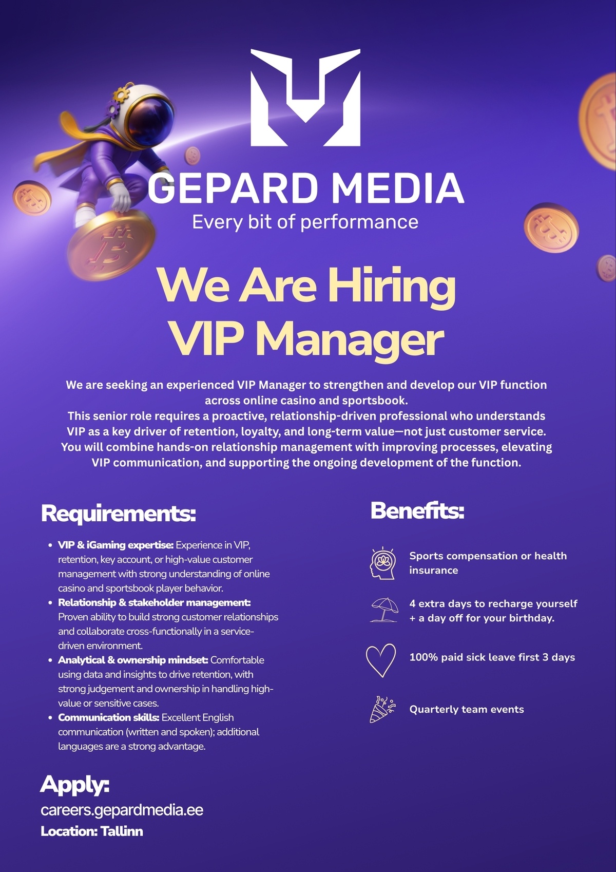 Gepard Media OÜ VIP Manager