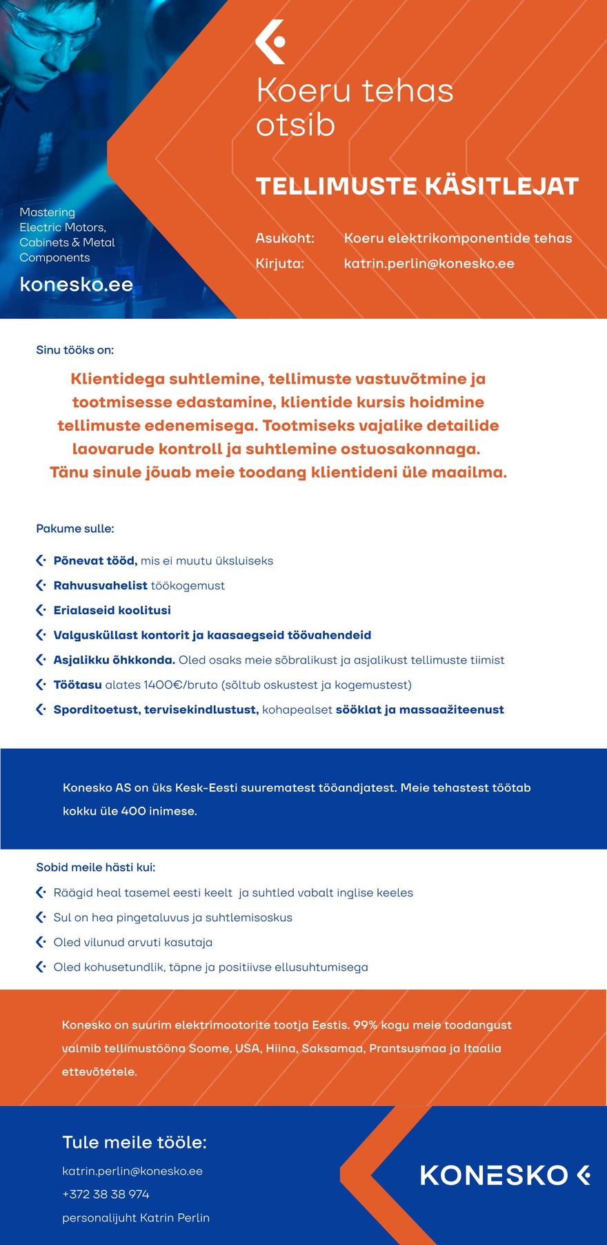 AS Konesko Tellimuste käsitleja