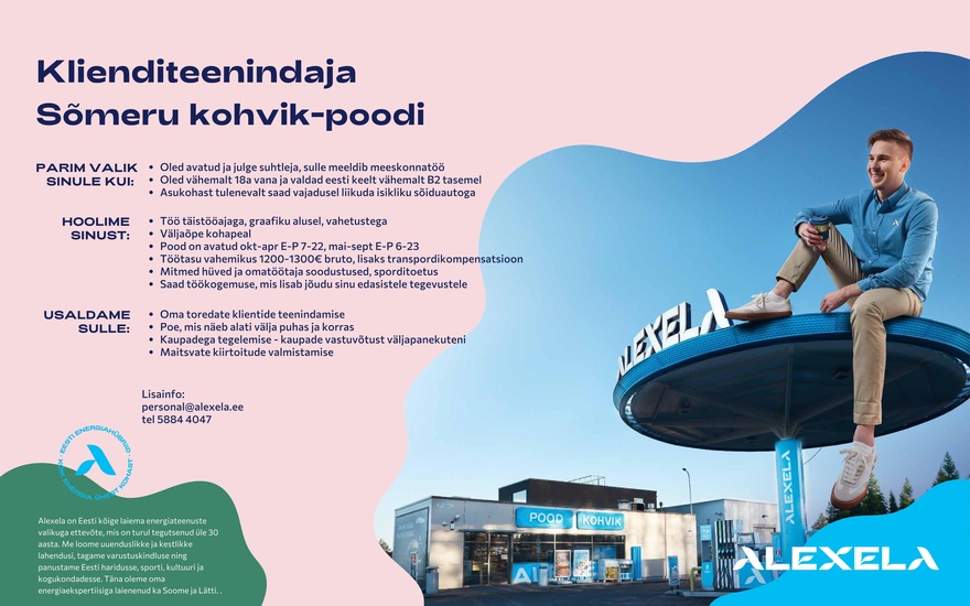 AS Alexela Klienditeenindaja Sõmeru kohvik-poodi