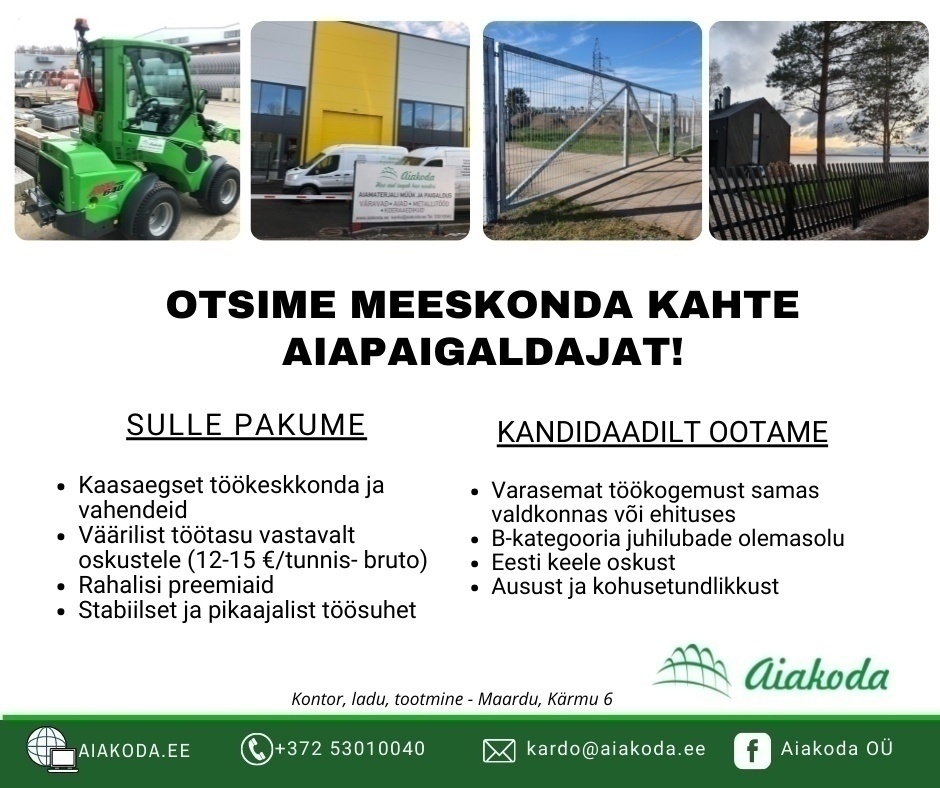 AIAKODA OÜ Ehitaja