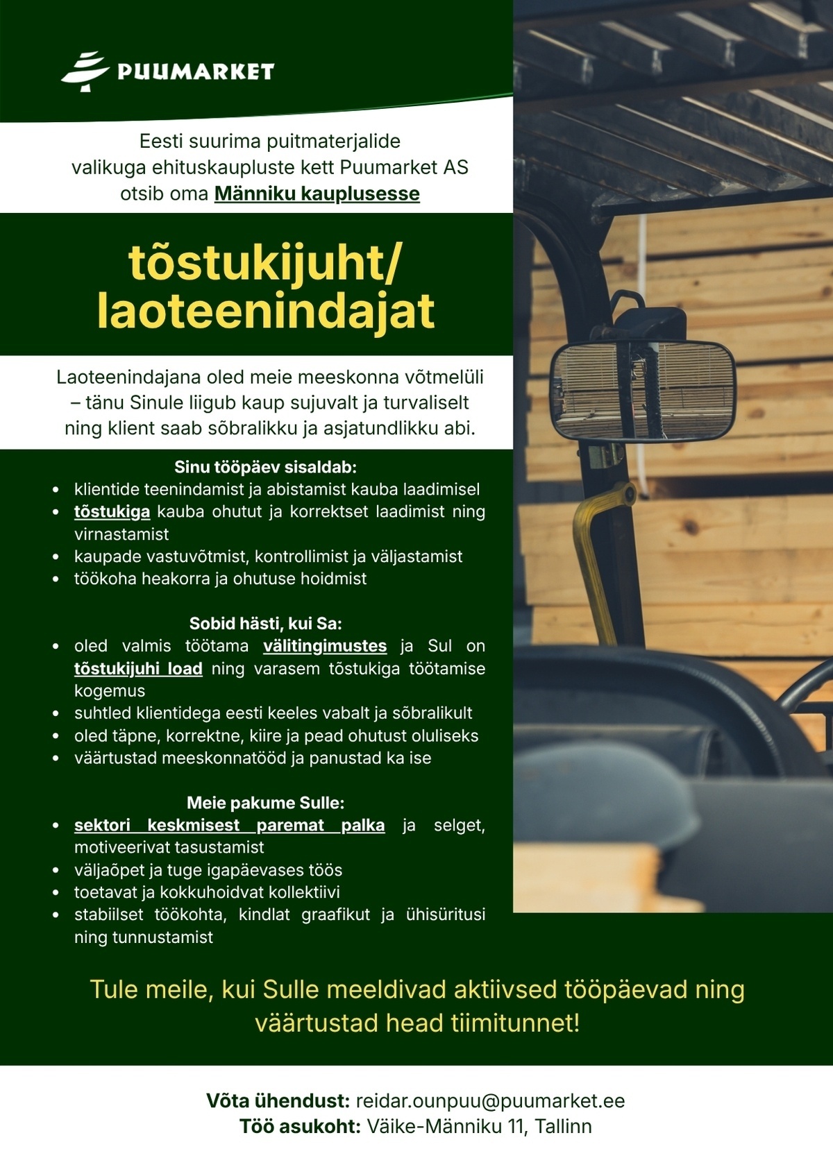 Puumarket AS Laoteenindaja