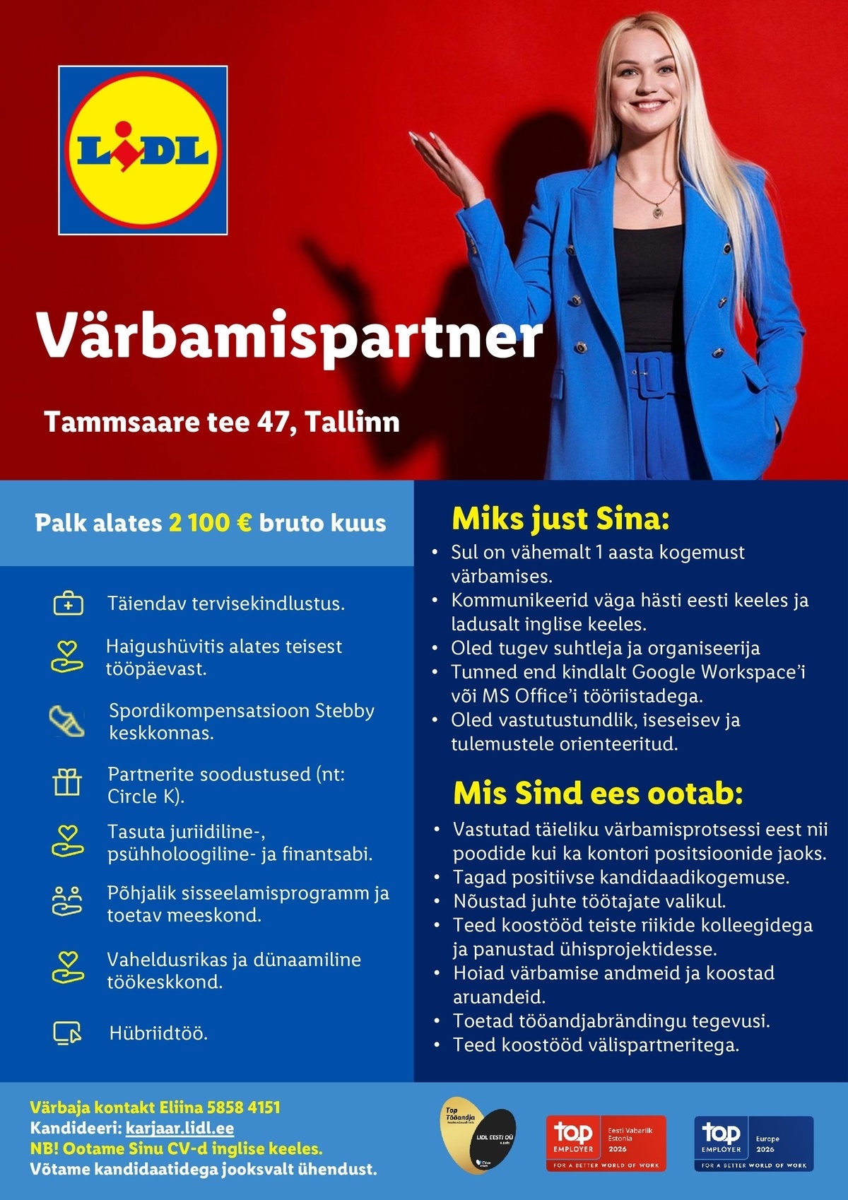 Lidl Eesti OÜ Värbamispartner