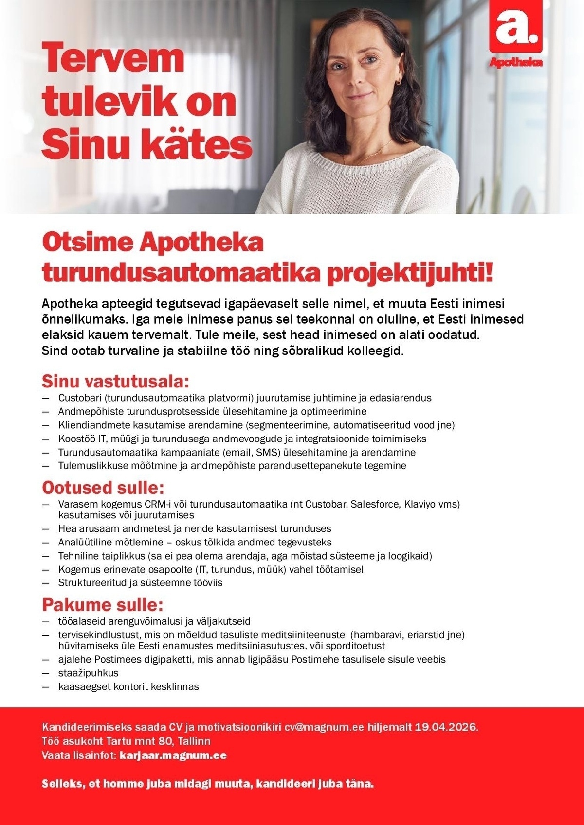 Apotheka Apotheka turundusautomaatika projektijuht