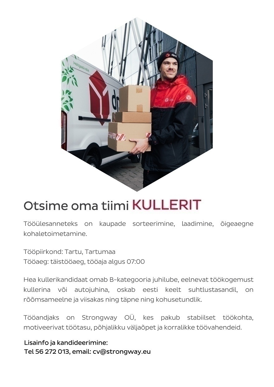 Strongway OÜ Autojuht-kuller