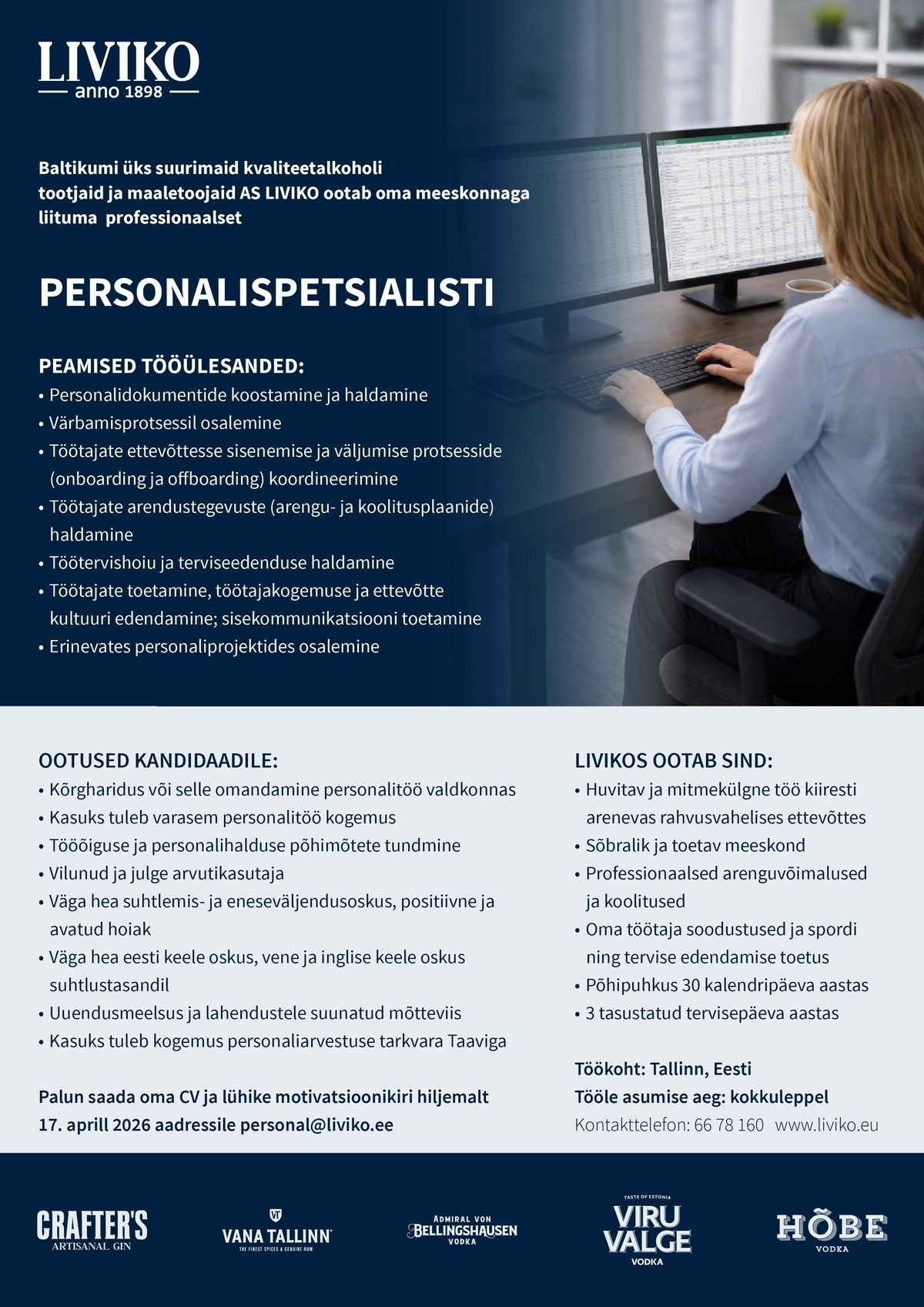 Liviko AS Personalispetsialist