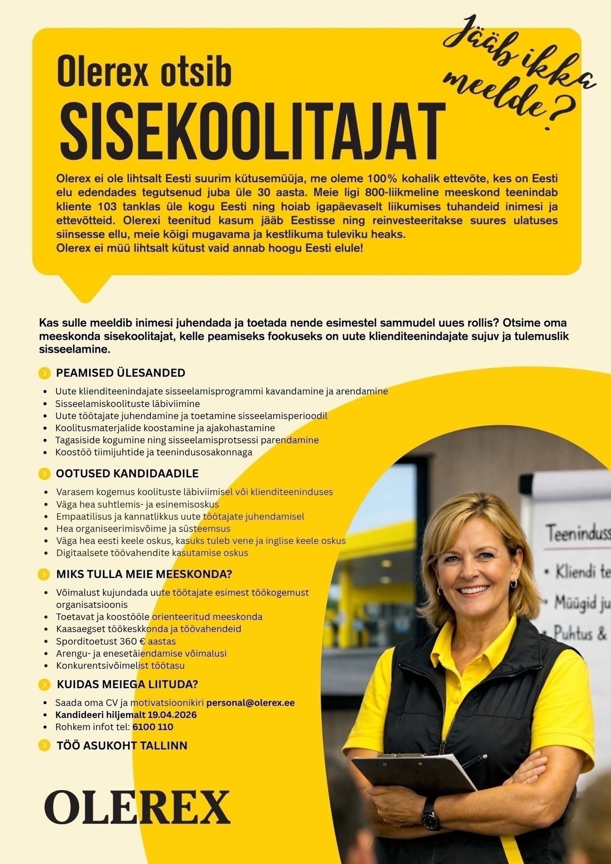 Olerex AS Sisekoolitaja