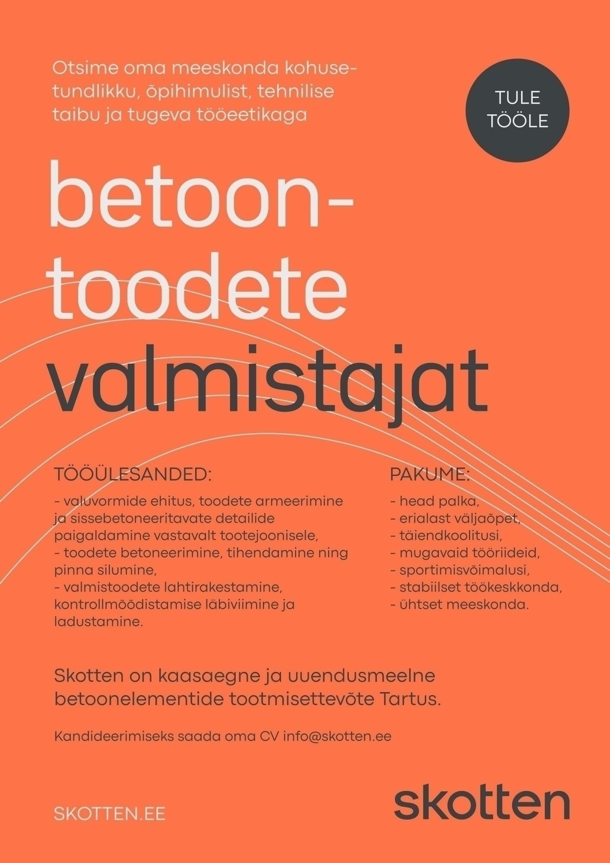 Skotten OÜ Betoonelementide valmistaja