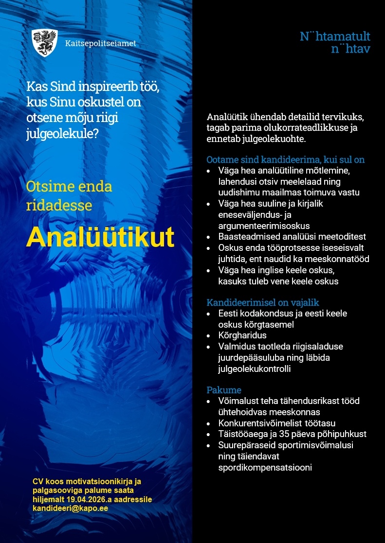 Kaitsepolitseiamet Analüütik