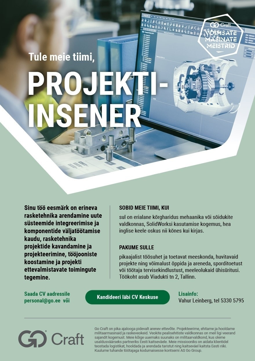 OÜ GoCraft Projektiinsener