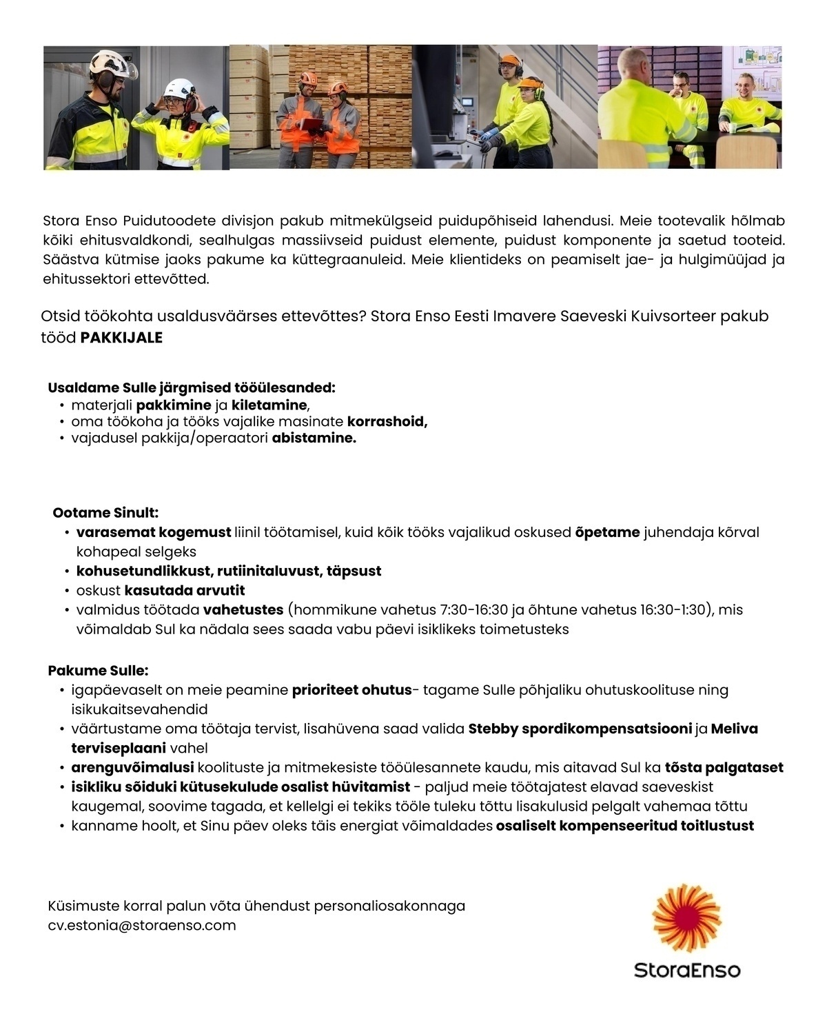 Stora Enso Eesti AS Pakkija
