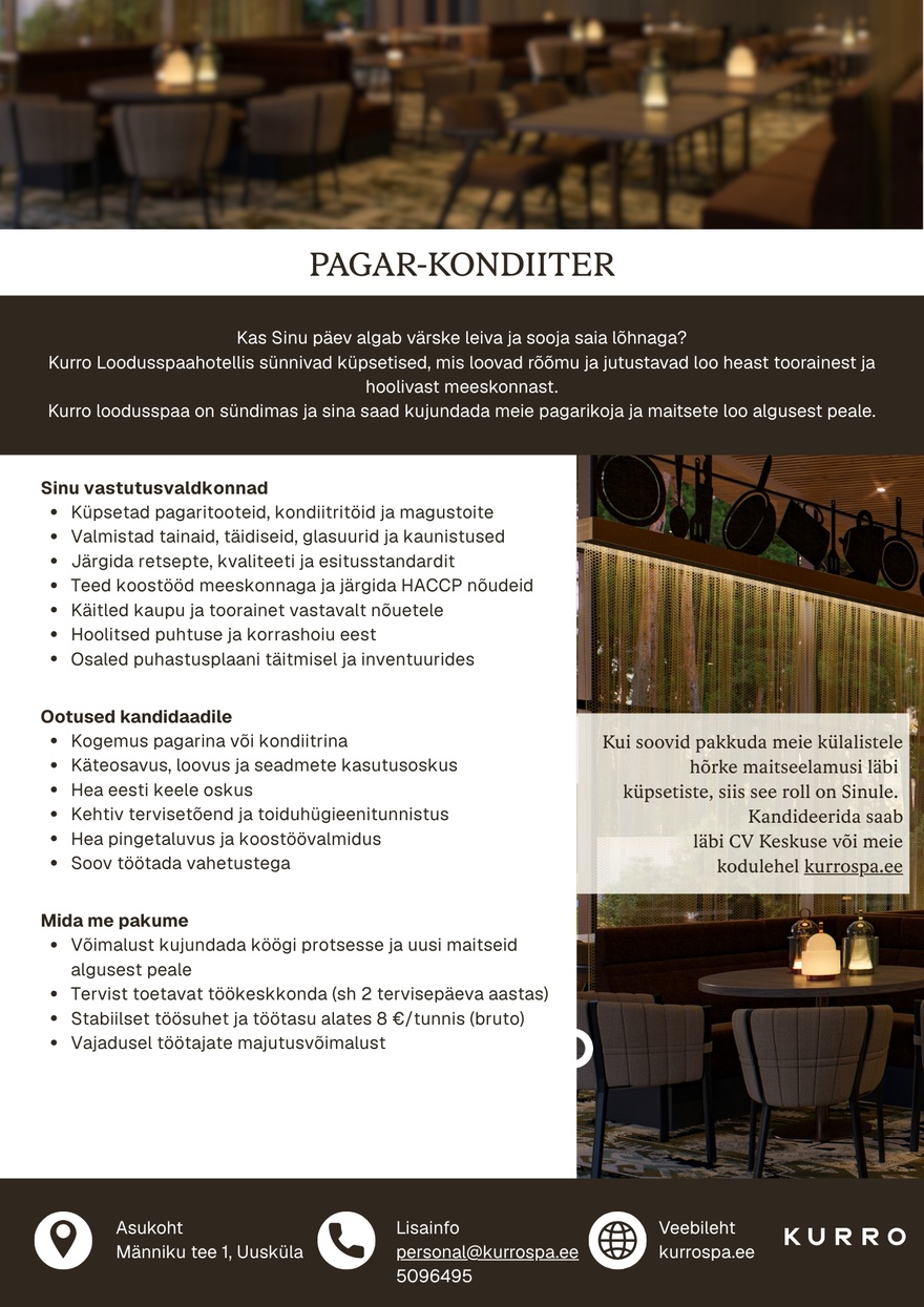 Loodusspaahotell OÜ Pagar-kondiiter