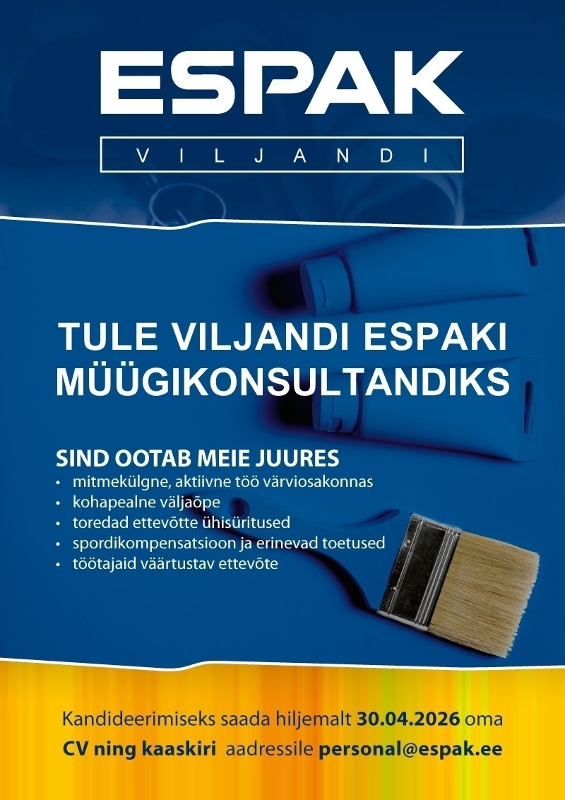 Aktsiaselts ESPAK Viljandi MÜÜGIKONSULTANT