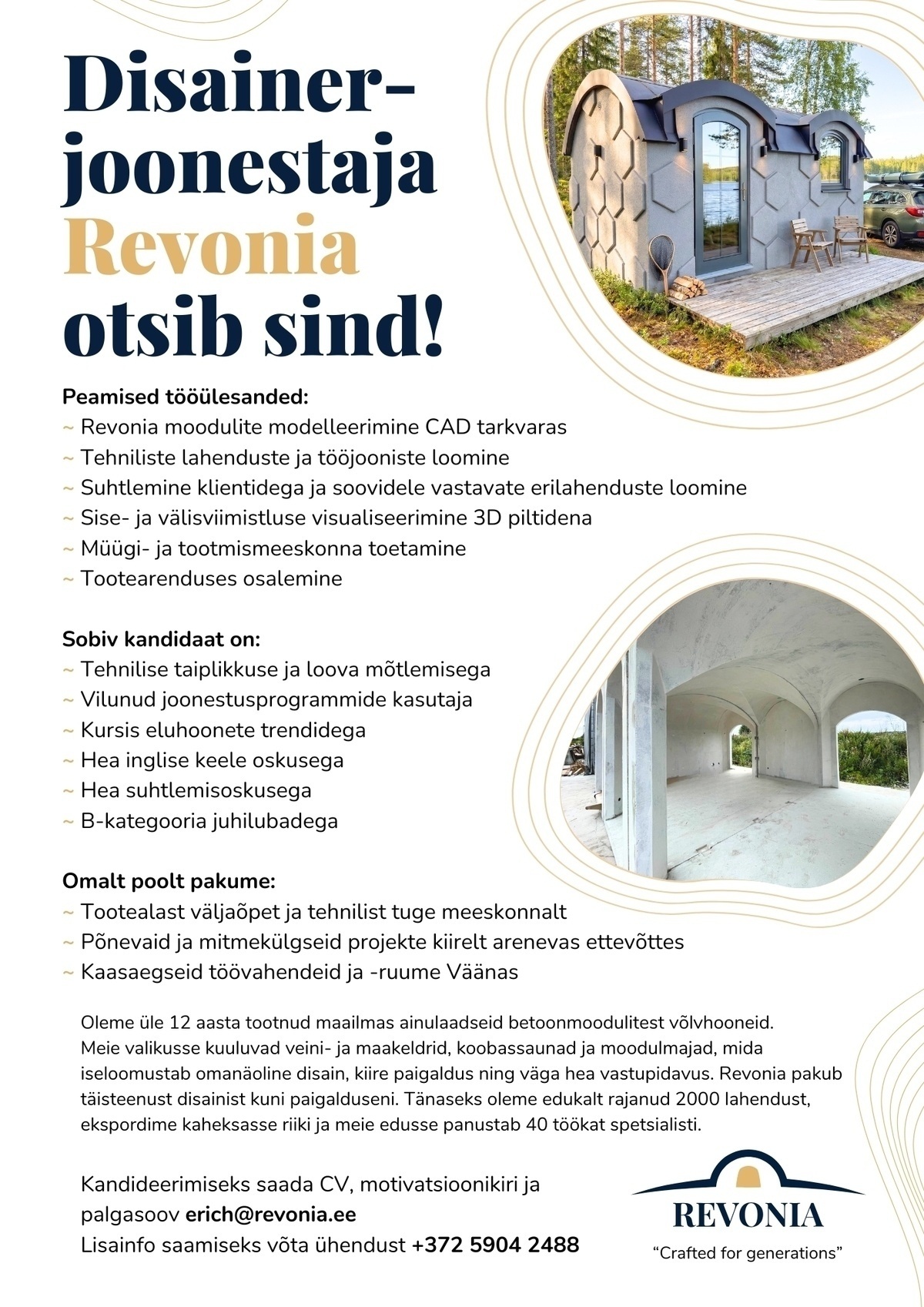 REVONIA OÜ Disainer-joonestaja