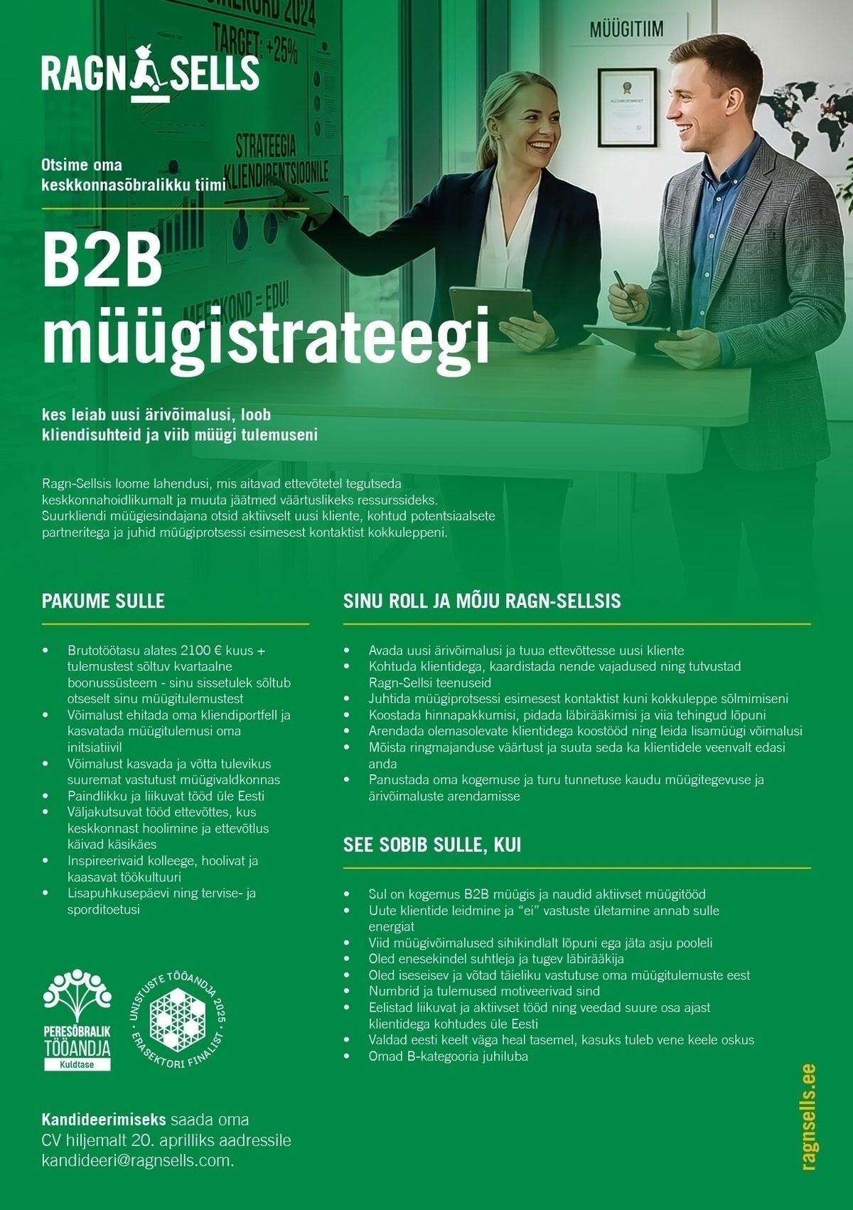 Ragn-Sells AS B2B müügistrateeg