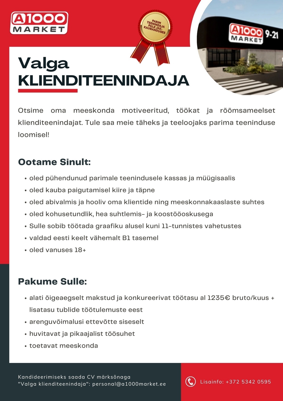 A1M OÜ - A1000Market Klienditeenindaja