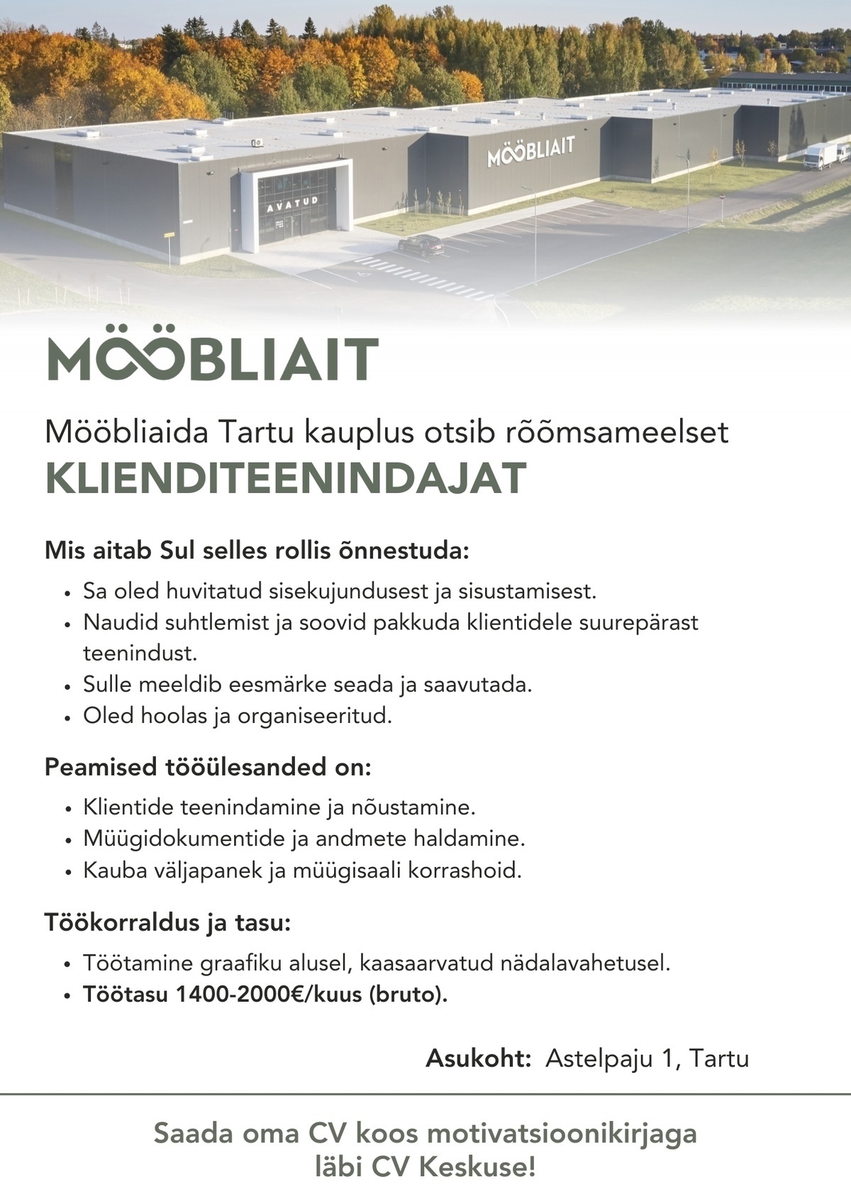 Mööbliait OÜ Klienditeenindaja