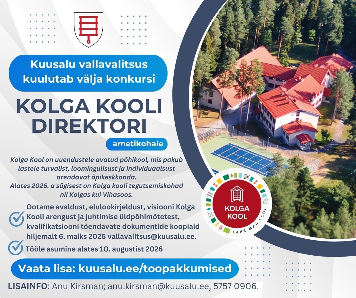Kuusalu Vallavalitsus KOLGA KOOLI DIREKTOR