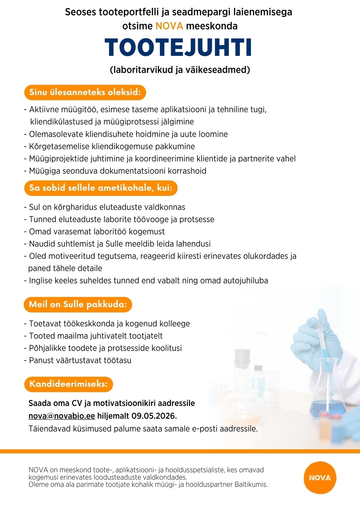 Nova Natura OÜ Tootejuht