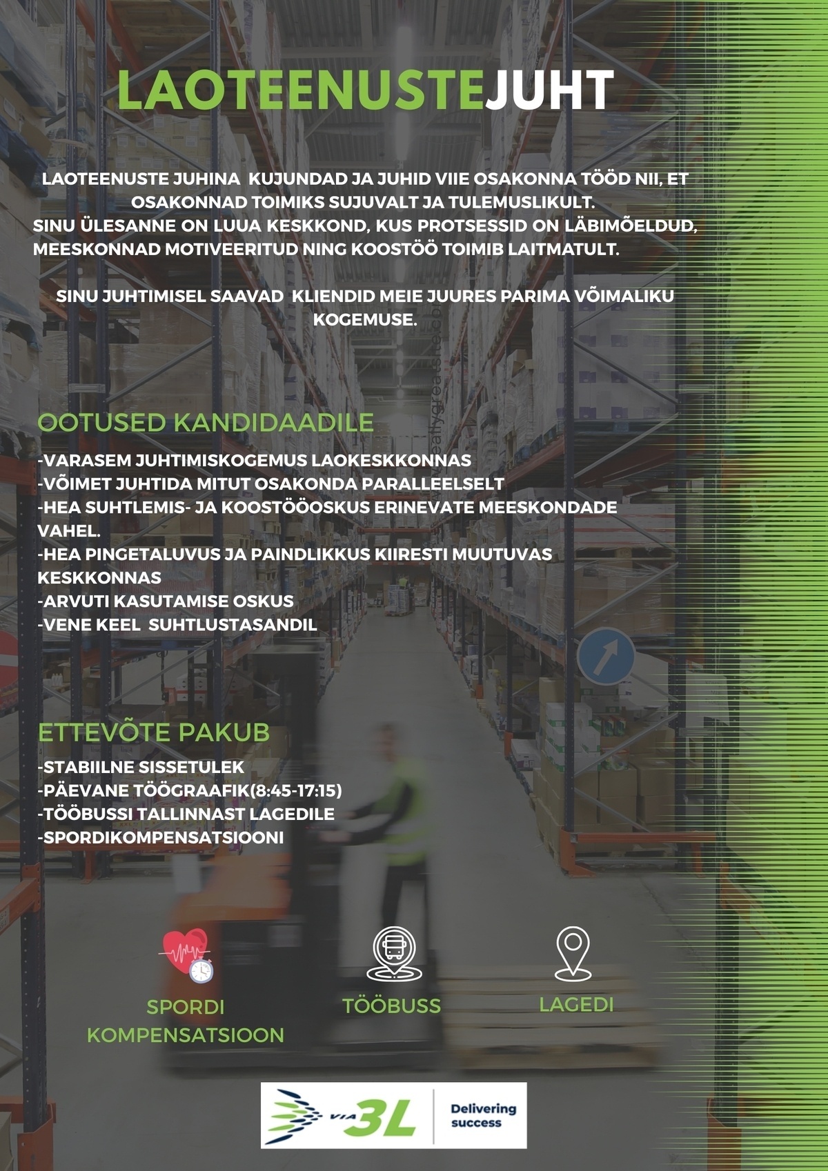 Via 3L OÜ Laoteenustejuht