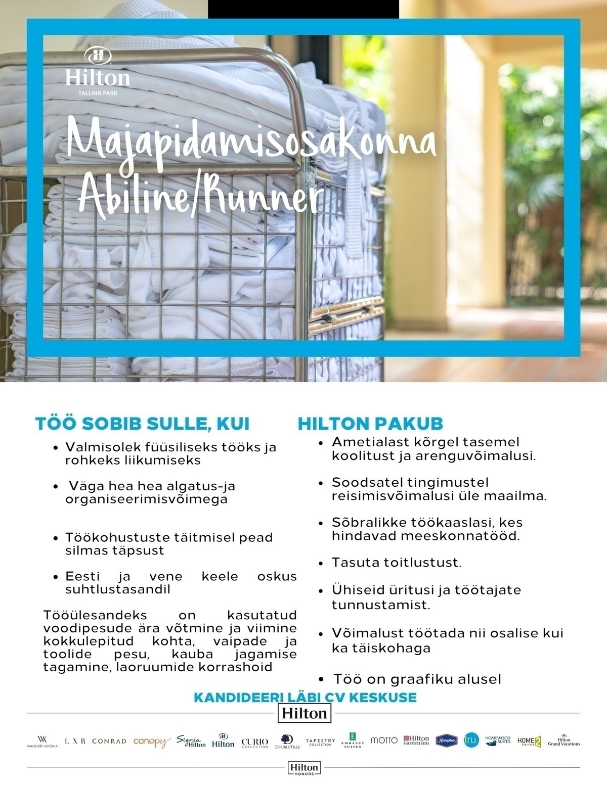 Hilton Tallinn Park Majapidamisosakonna abiline