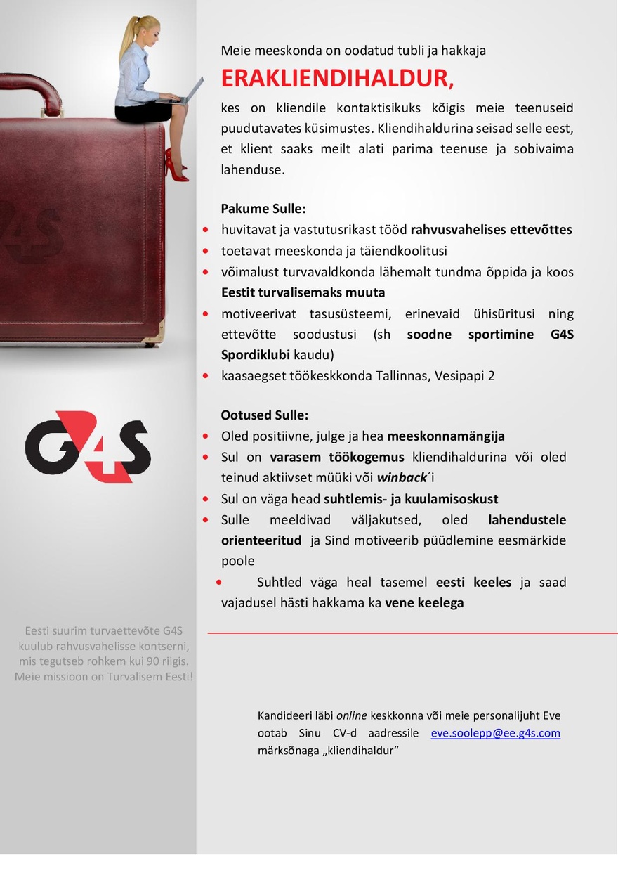 AS G4S Eesti Erakliendihaldur