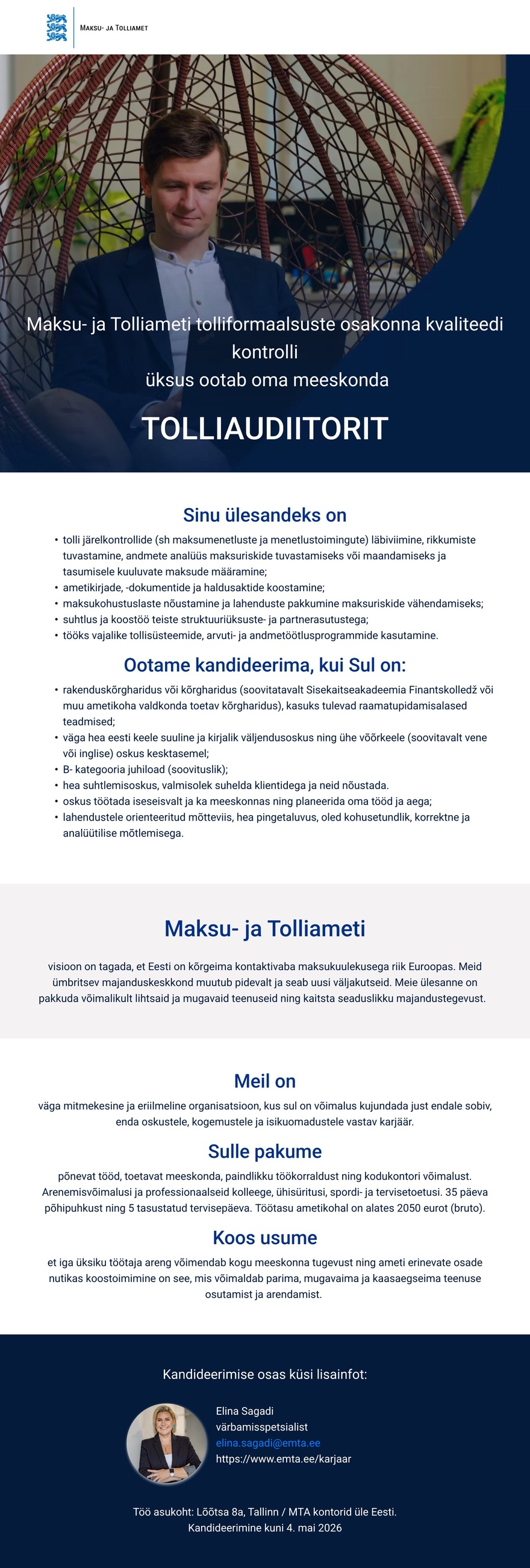 Maksu- ja Tolliamet Tolliaudiitor
