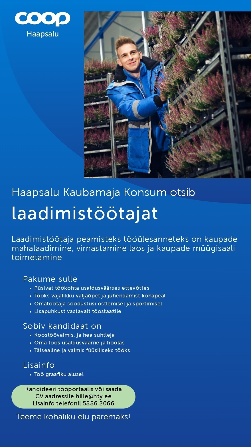 Coop Haapsalu Laadimistöötaja Haapsalu Kaubamaja Konsumis