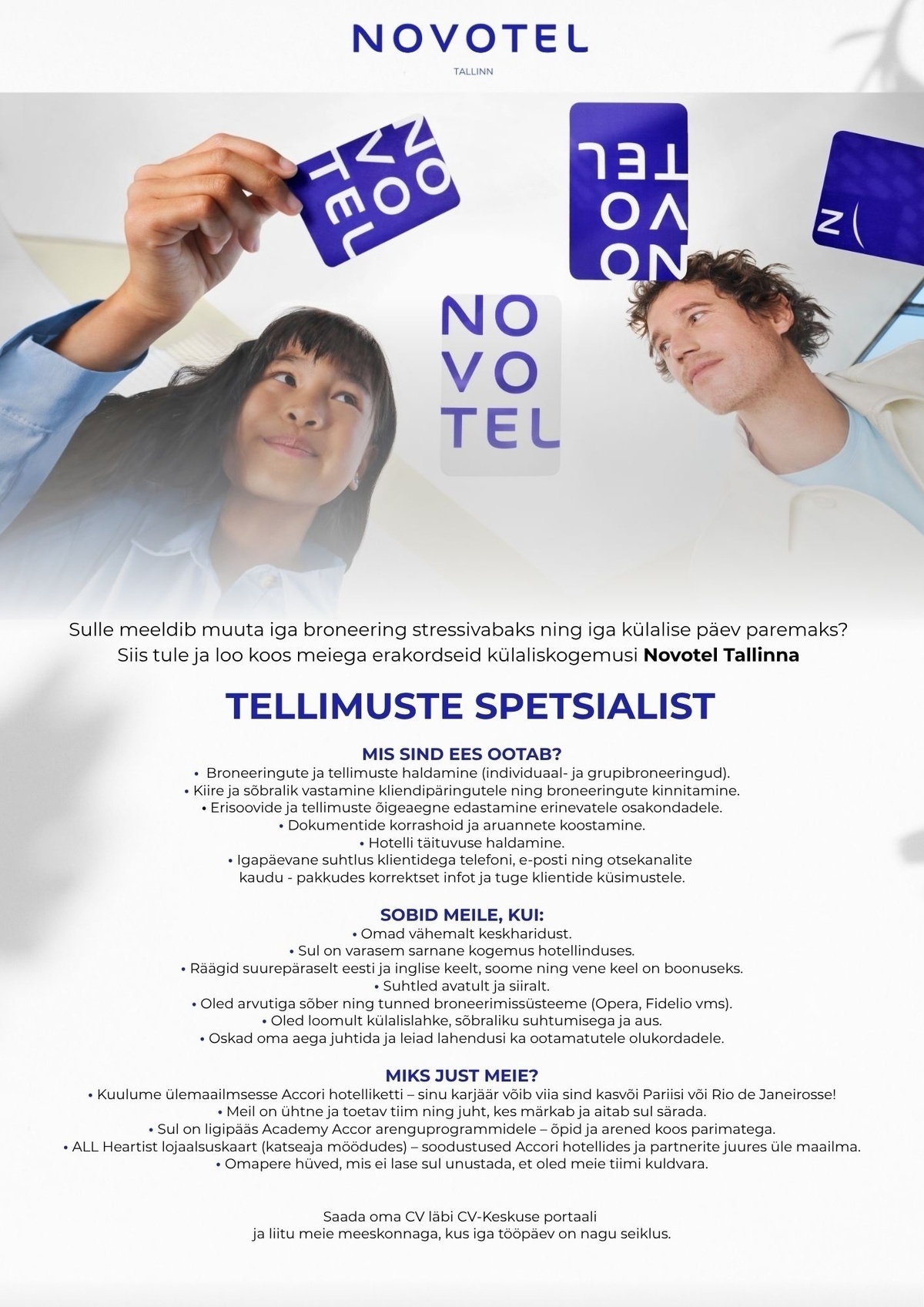 Estmak Management OÜ Tellimuste spetsialist