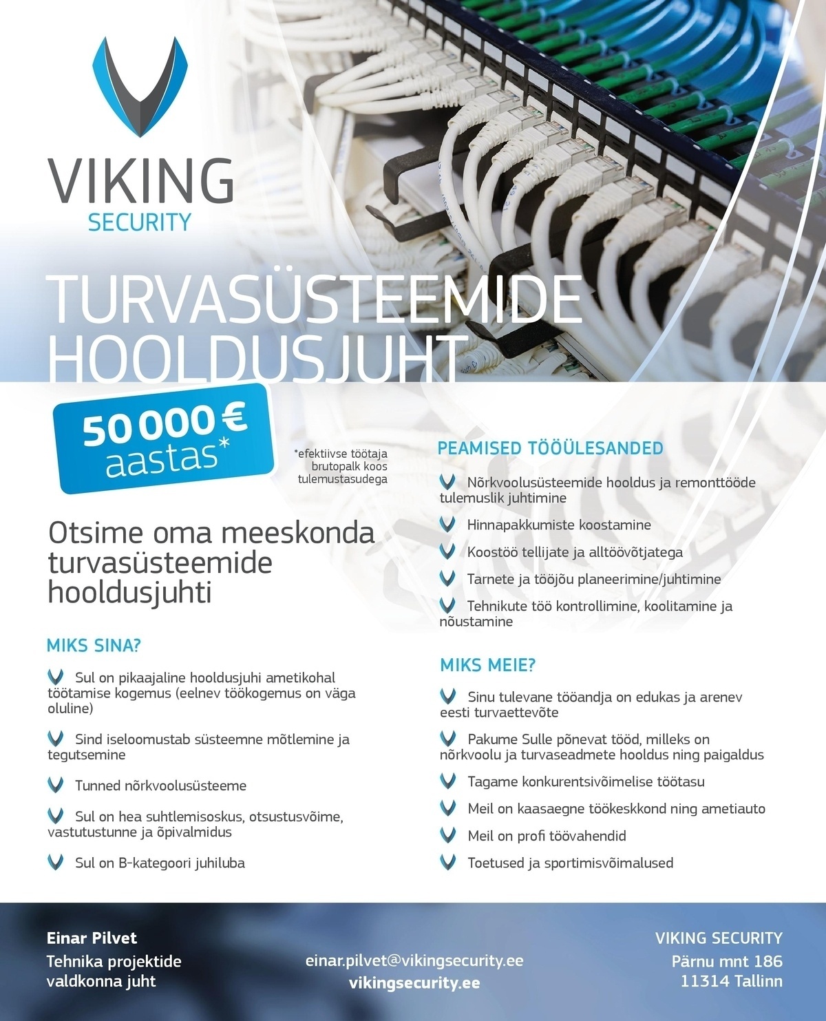 Viking Security AS Turvasüsteemide hooldusjuht