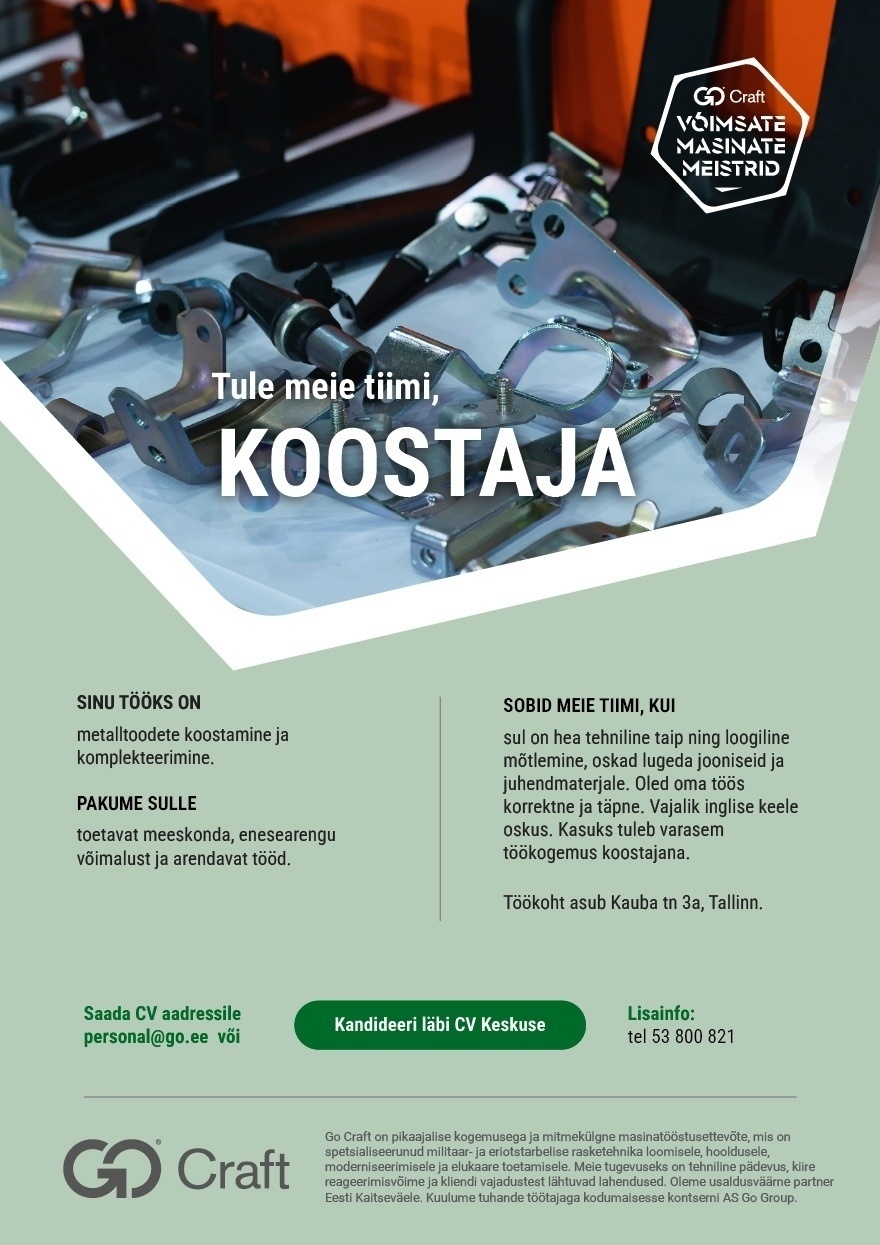 OÜ GoCraft Koostaja