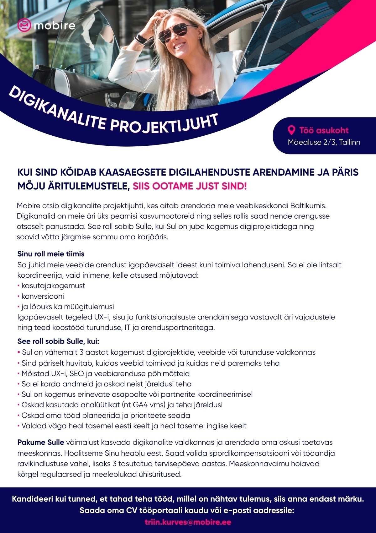 Mobire Group OÜ Digikanalite projektijuht