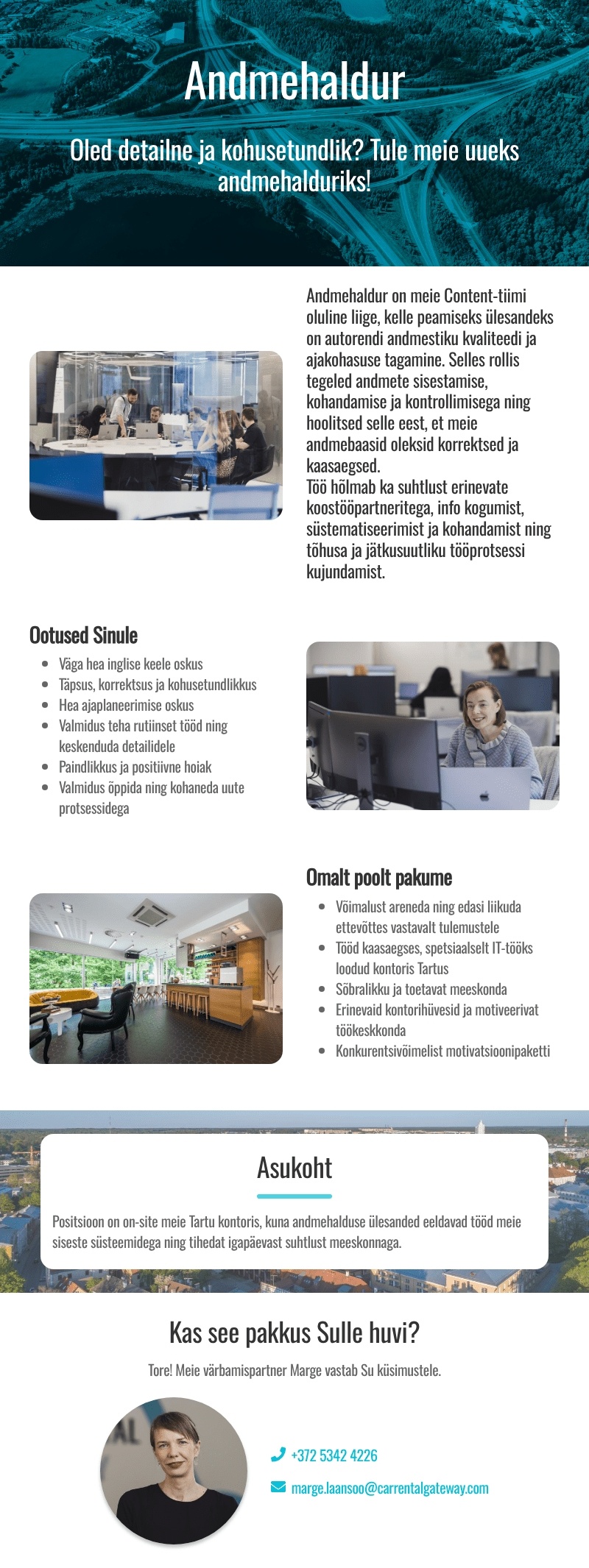 CAR RENTAL GATEWAY Andmehaldur