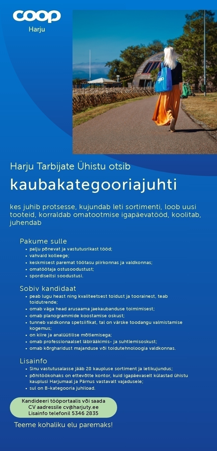 Harju Tarbijate Ühistu (Coop Harju) Kaubakategooria juht