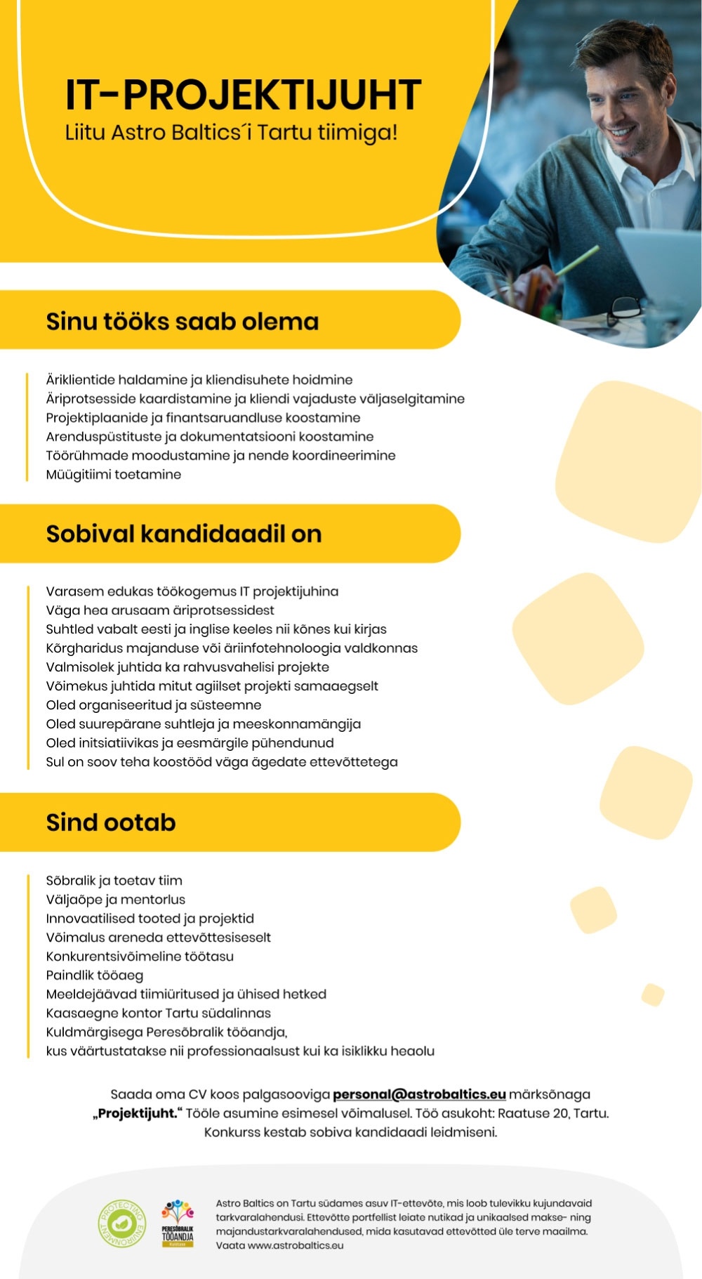 ASTRO BALTICS OÜ IT-projektijuht