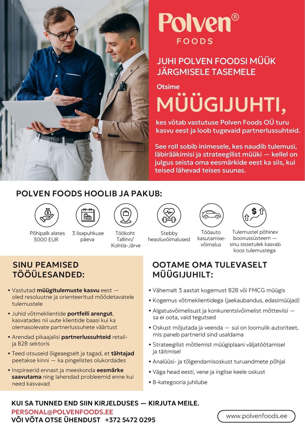 Polven Foods OÜ Müügijuht