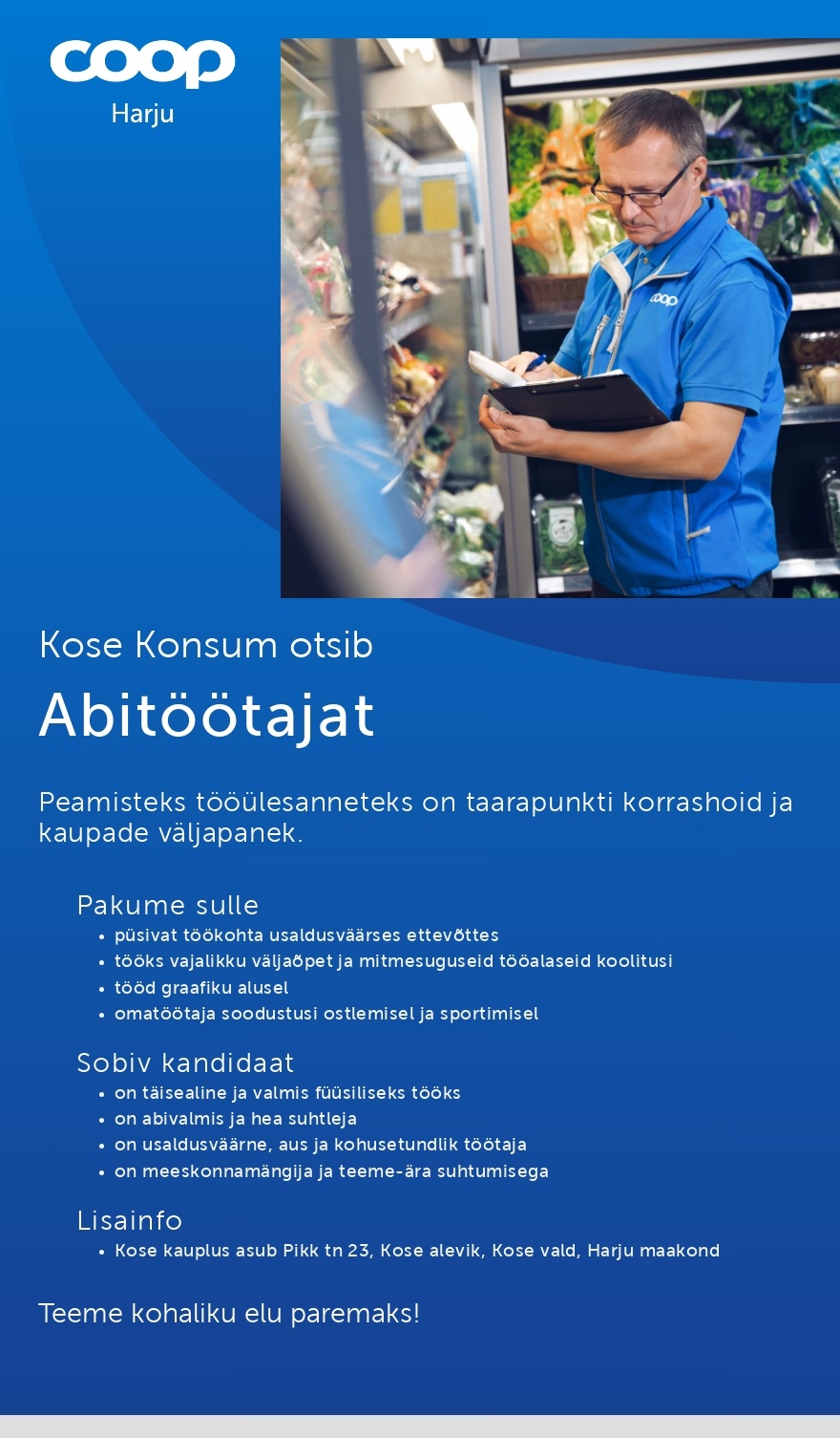 Harju Tarbijate Ühistu Abitöötaja Kose Konsumisse (Coop Harju)