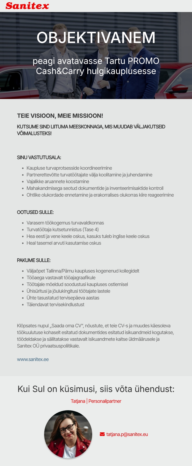 Sanitex OÜ Objektivanem