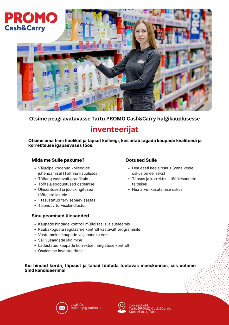 Sanitex OÜ Inventeerija