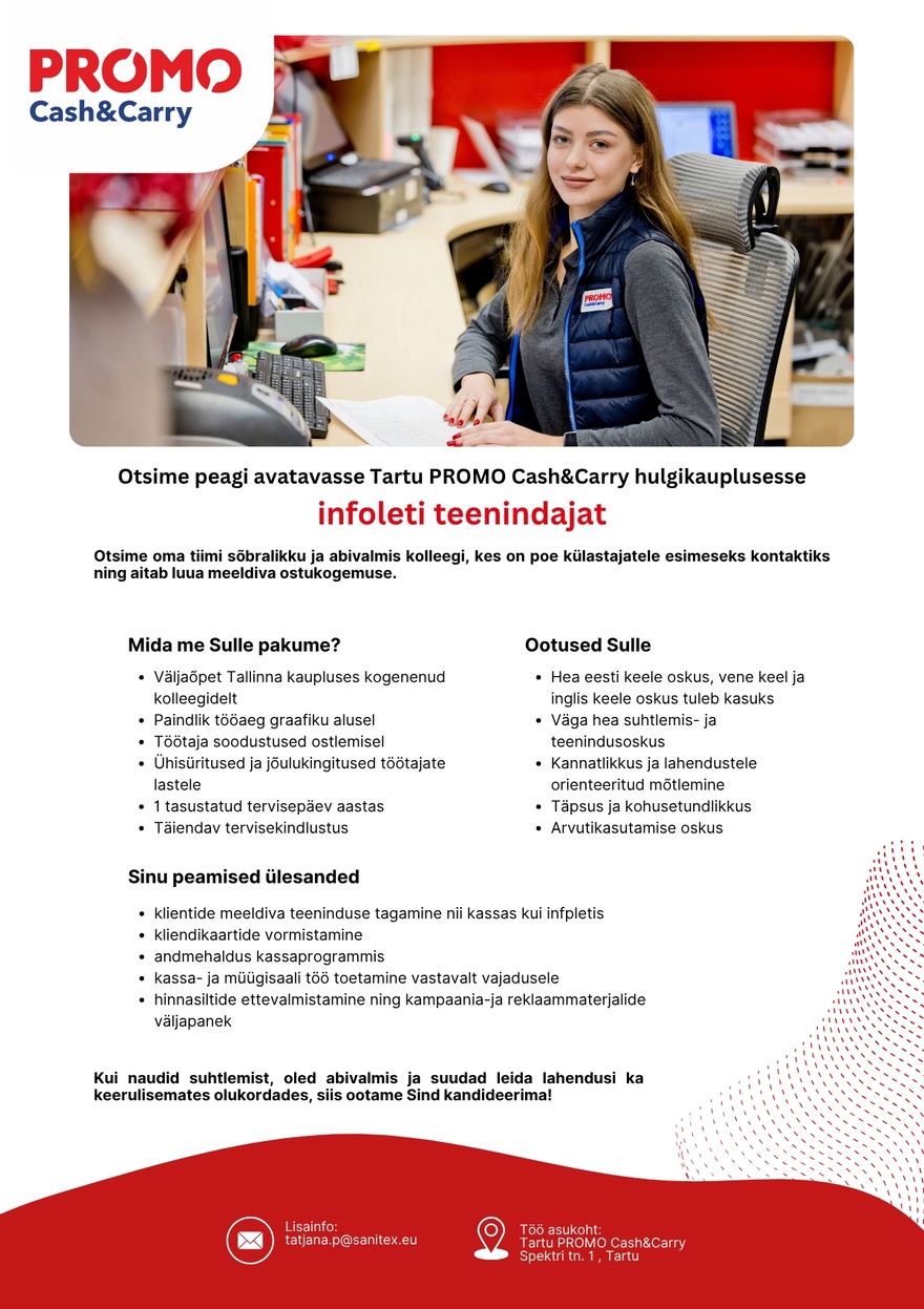 Sanitex OÜ Infoleti teenindaja