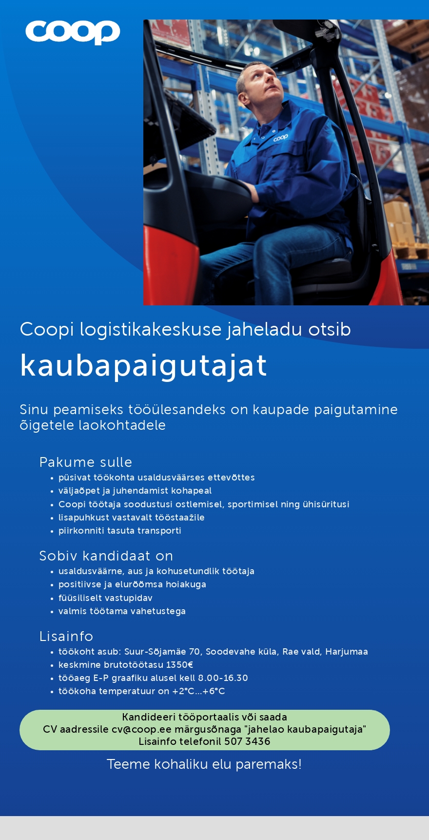 Coop Eesti Keskühistu Kaubapaigutaja (jaheladu)