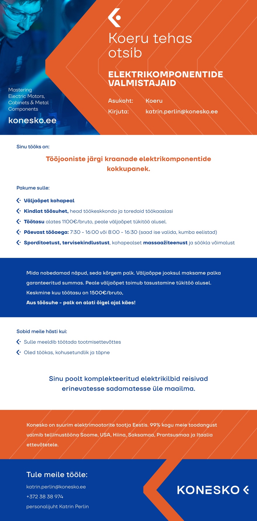 AS Konesko Komponentide valmistaja Koeru tehasesse