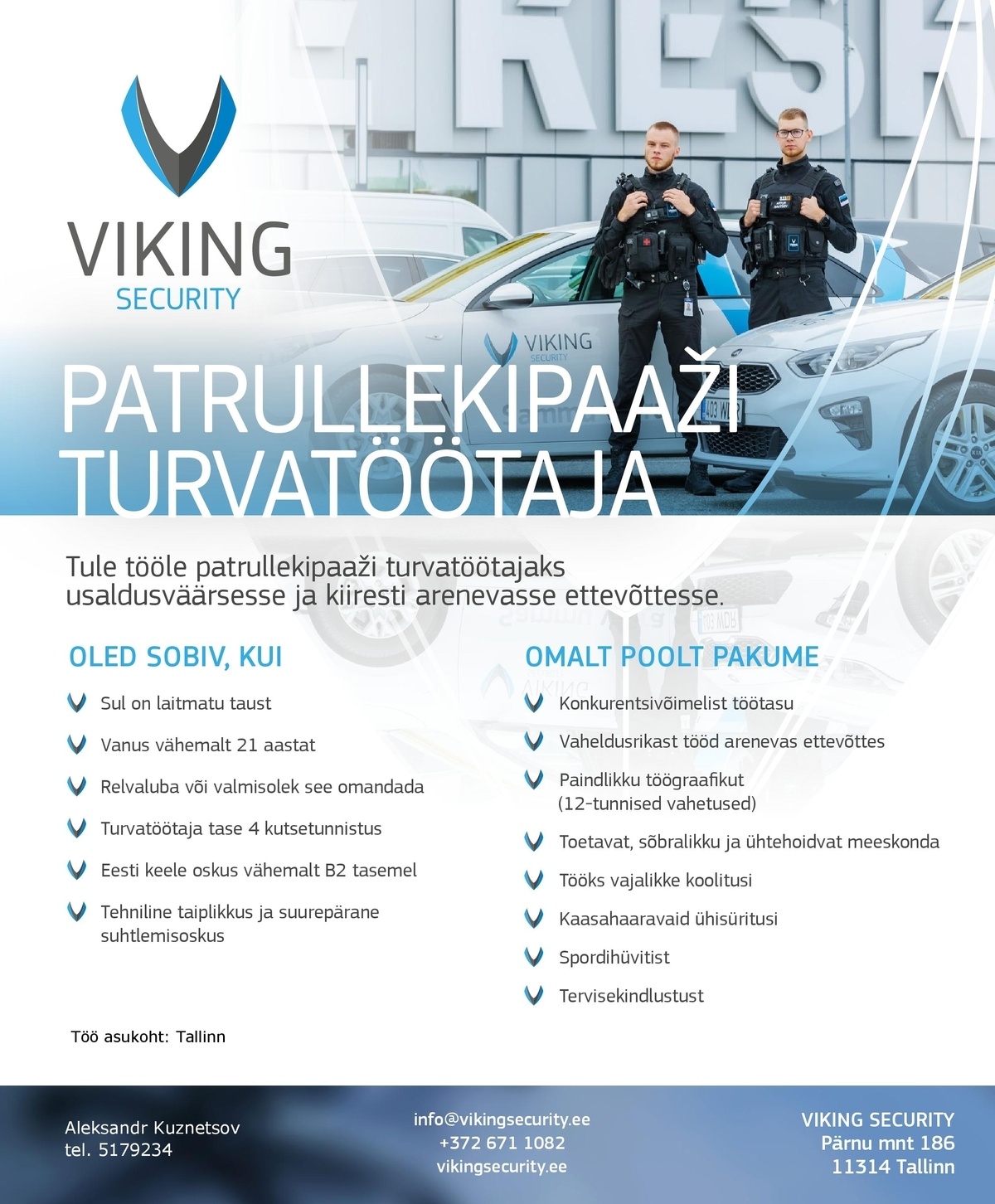 Viking Security AS Patrullekipaaži turvatöötaja