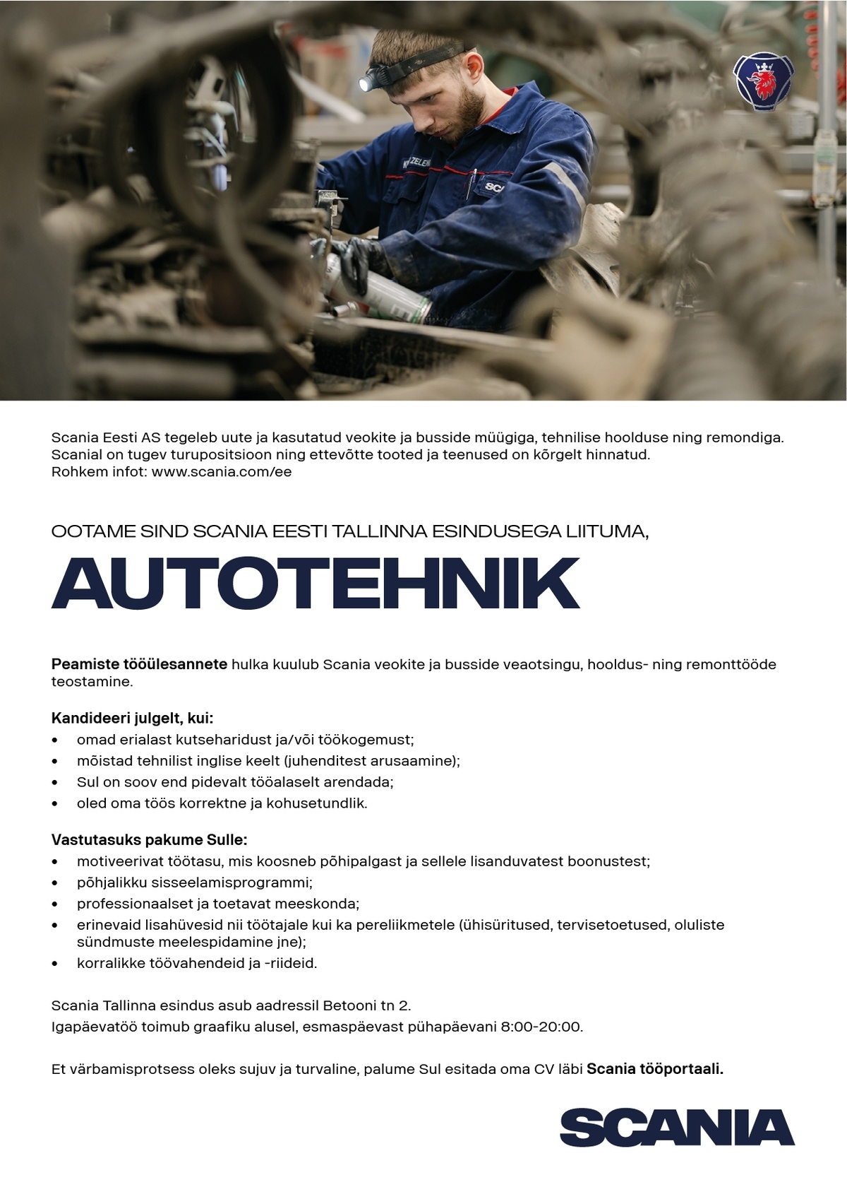 Scania Eesti AS Autotehnik