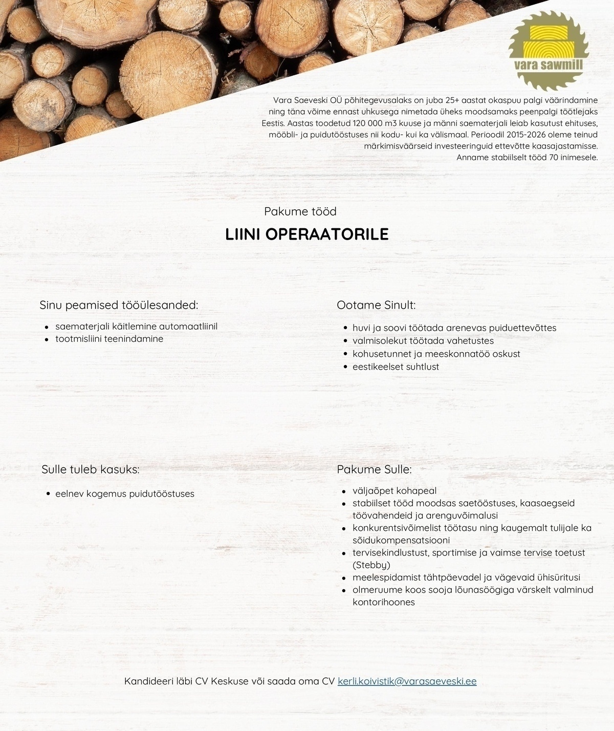 Vara Saeveski OÜ LIINI OPERAATOR