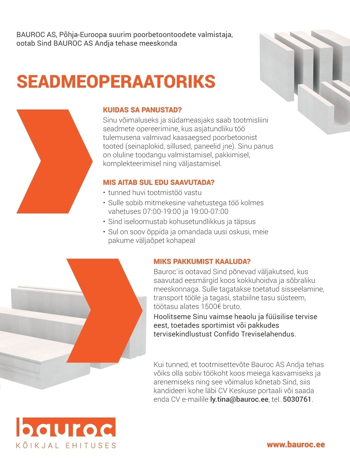 BAUROC AS SEADMEOPERAATOR