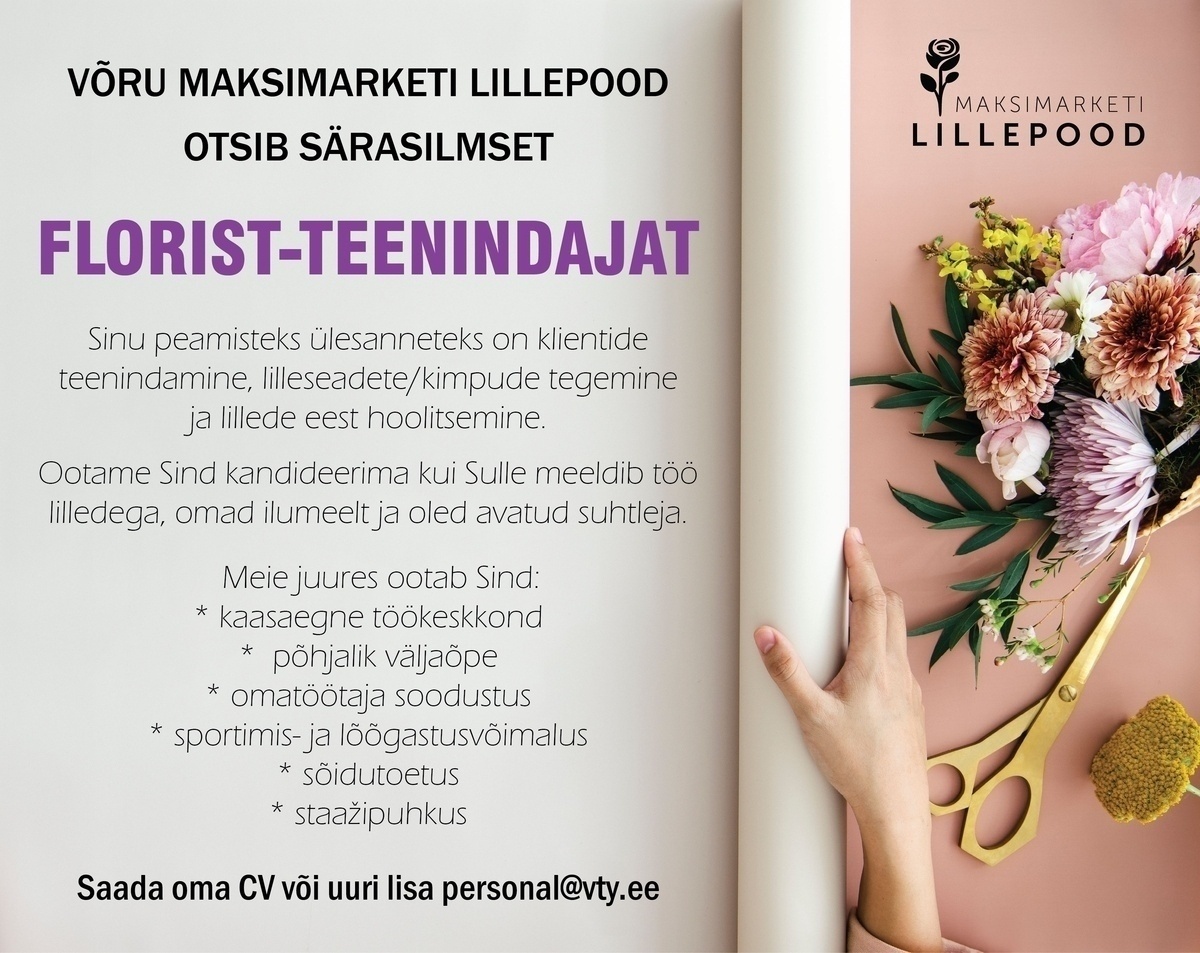 Coop Võru Florist-teenindaja (Võru Lillepood)