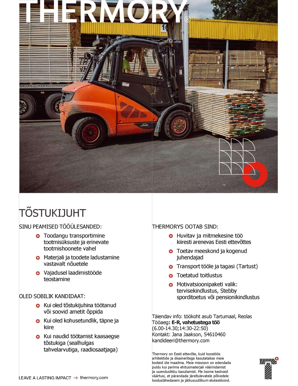 Thermory AS Tõstukijuht