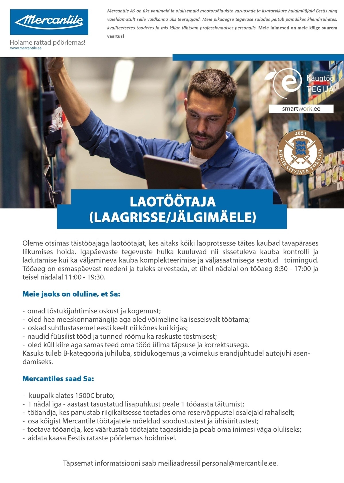 CVKeskus.ee klient Laotöötaja