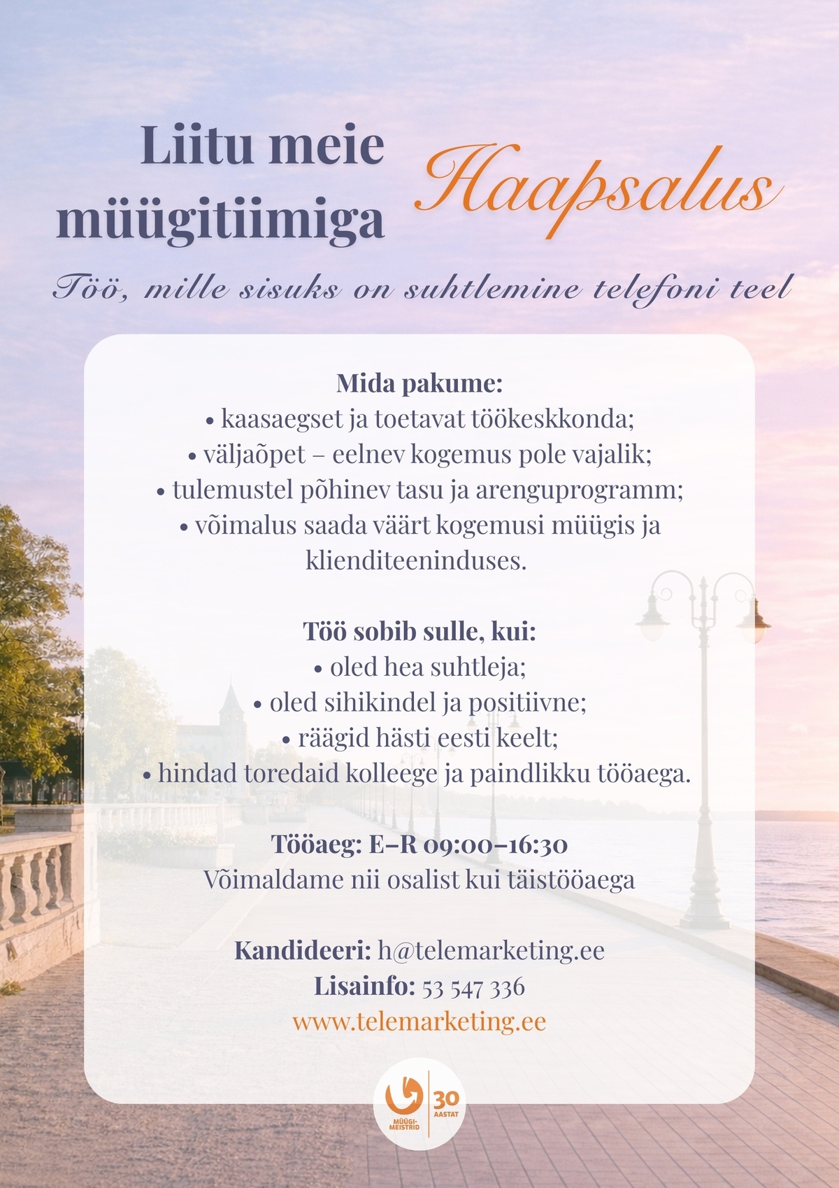 Müügimeistrite AS Müügikonsultant Haapsalus