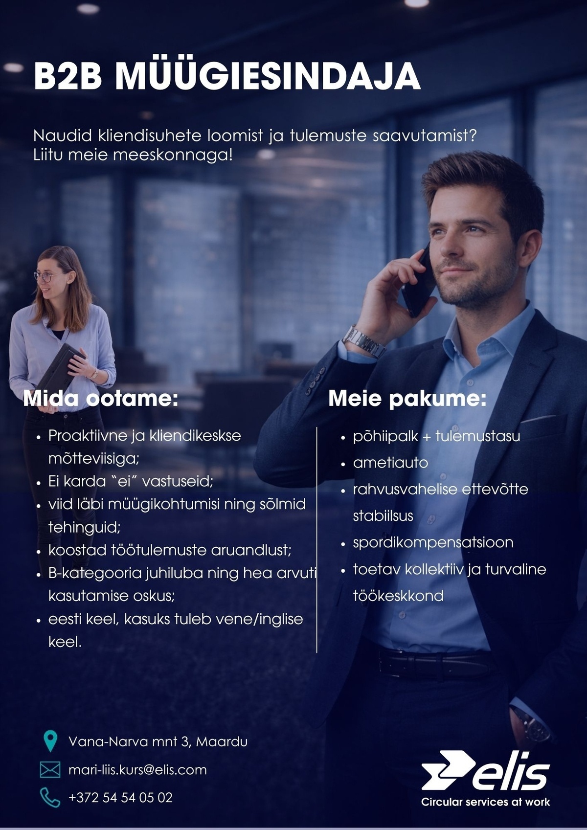 Elis Textile Service AS Müügiesindaja